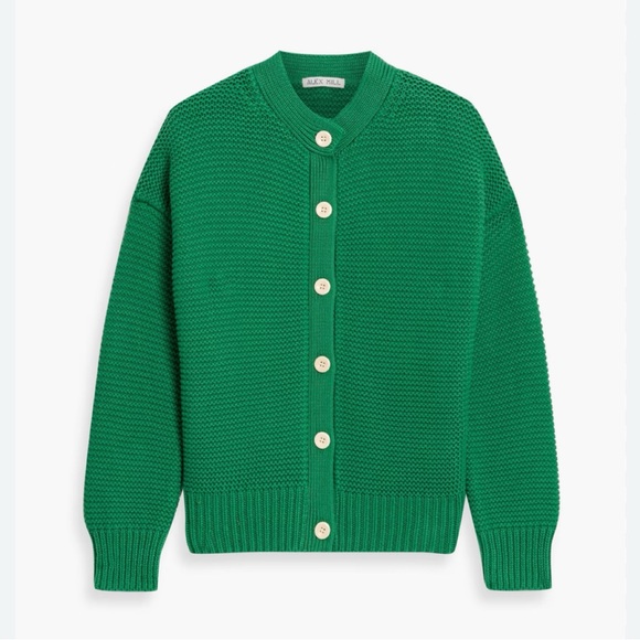 Alex Mill NWT Green Nico Crewneck Cotton Chunky Knit...